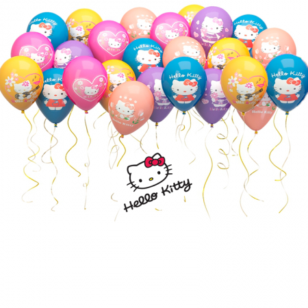 Букет из воздушных шариков Hello Kitty