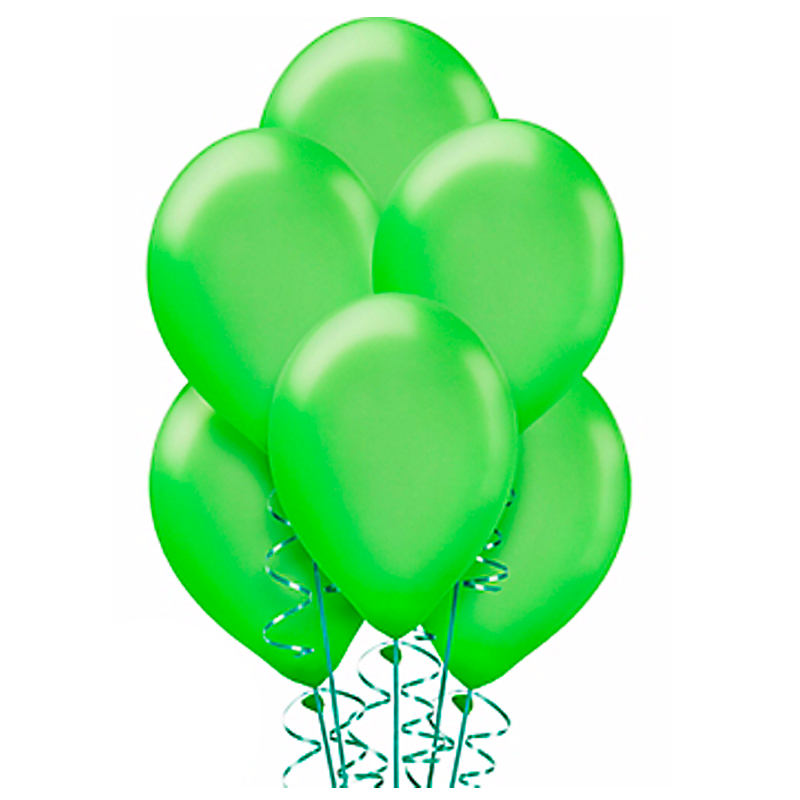 Воздушные шары Зеленый пастель