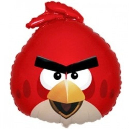 Фольгированный шар Красная птица - angry birds