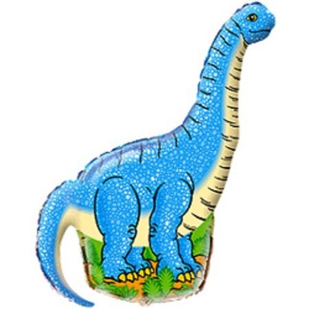Фольгированный шарик Голубой динозавр