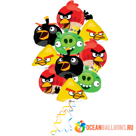 Букет из шаров «Angry Birds 2»