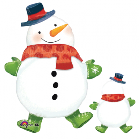 Шар на Новый год «Веселый снеговик»