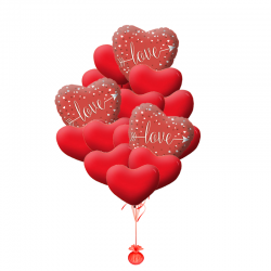 Шары сердечки на 14 февраля