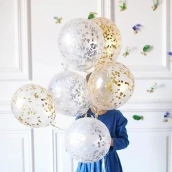 Прозрачные воздушные шары с конфетти