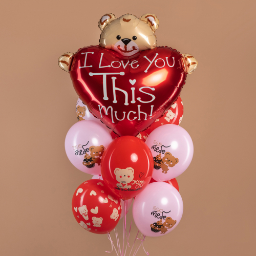 Букет из шаров «Теплая любовь»