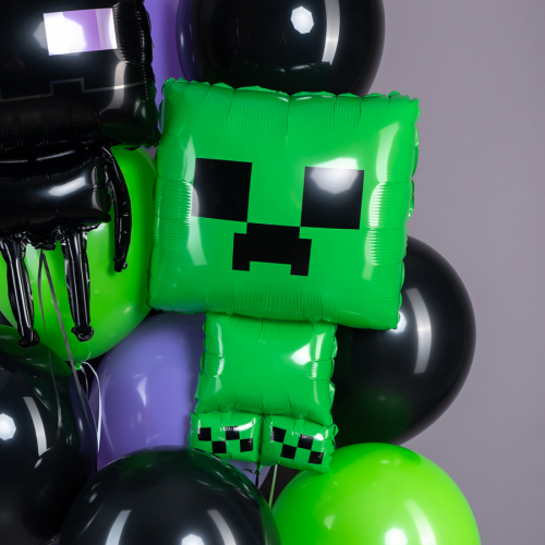 Шар Фигура, Пиксельный Крипер, Зеленый